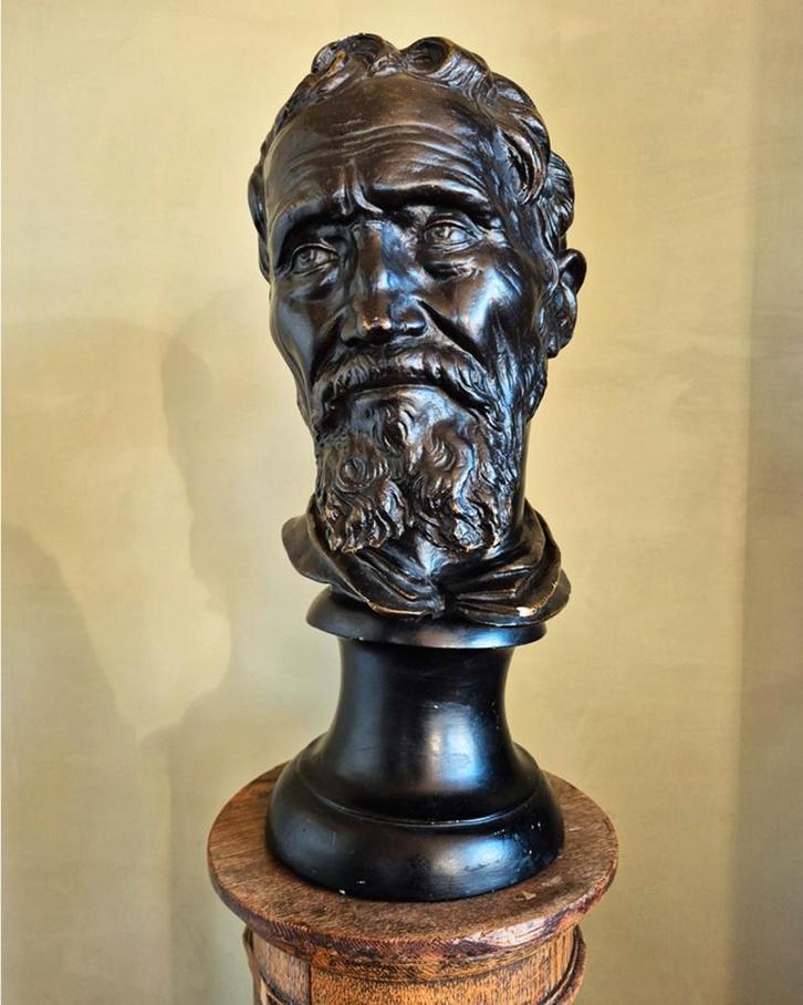 Portretbuste van Michelangelo, Antiek en Kunst, Kunst | Beelden en Houtsnijwerken, Ophalen
