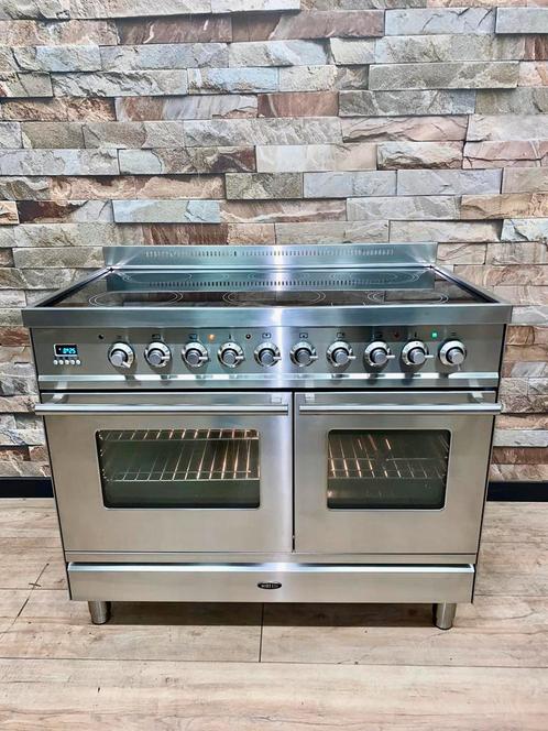 Luxe Boretti Keramisch Fornuis met 6 zones 2 ovens 100 cm, Electroménager, Cuisinières, Comme neuf, Autoportant, 5 zones de cuisson ou plus