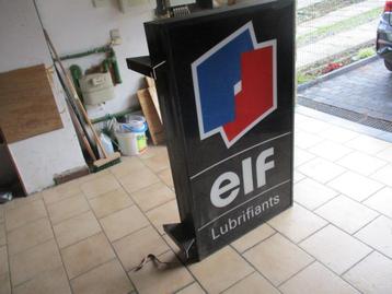 Enseigne Elf lumineuse double face, Enlèvement