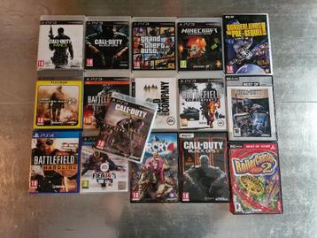 Assortiment games (PS3, PS4, PC) beschikbaar voor biedingen