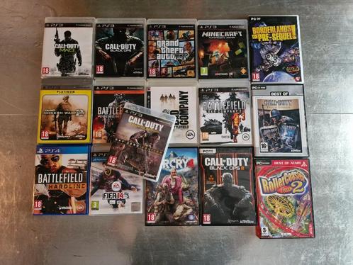Assortiment games (PS3, PS4, PC), Games en Spelcomputers, Games | Pc, Gebruikt, Vanaf 16 jaar, Eén computer, Online, Ophalen of Verzenden