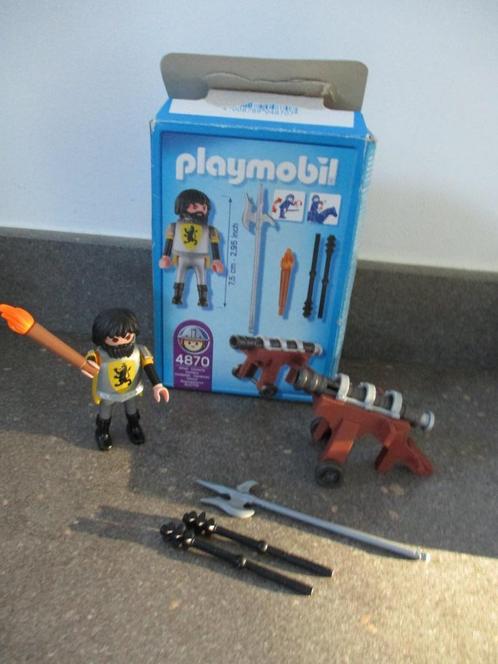 Playmobil 4870 Lion Knights Cannoneer, comme neuf, Enfants & Bébés, Jouets | Playmobil, Comme neuf, Ensemble complet, Envoi