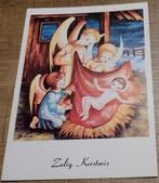 Kerstkaart: Engelen bij de Kribbe, Enlèvement ou Envoi, Non affranchie, Enfants