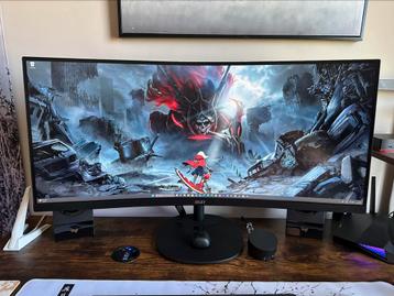 MSI curved monitor 34 inch te koop beschikbaar voor biedingen