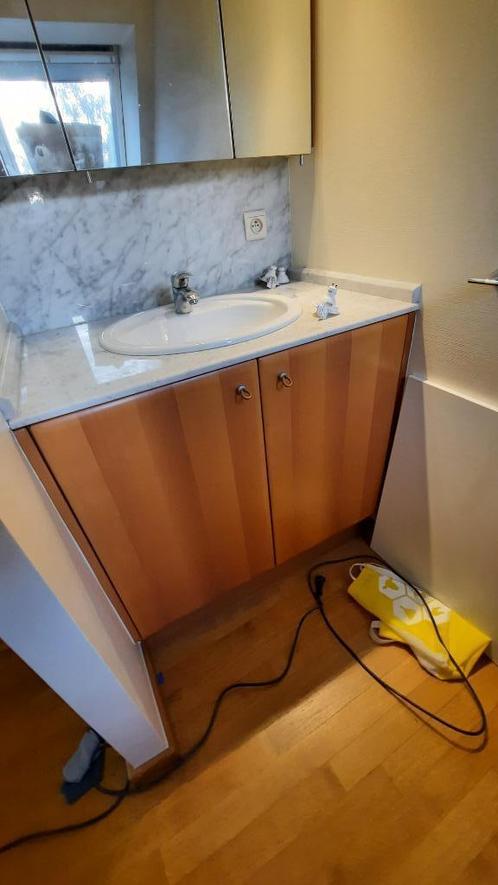 Lavabo in meubel , spiegelkast, Huis en Inrichting, Badkamer | Badkamermeubels, Gebruikt, Spiegelkast, Ophalen