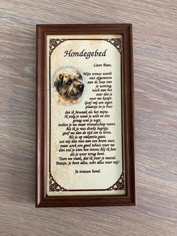 Honden gebed - prachtige vintage plaatje met hondengebed beschikbaar voor biedingen