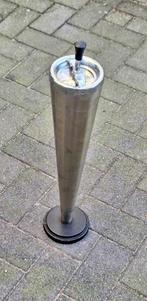 Vintage chromen staande vloerasbak uit 50'r jaren., Ophalen of Verzenden, Huis en Inrichting