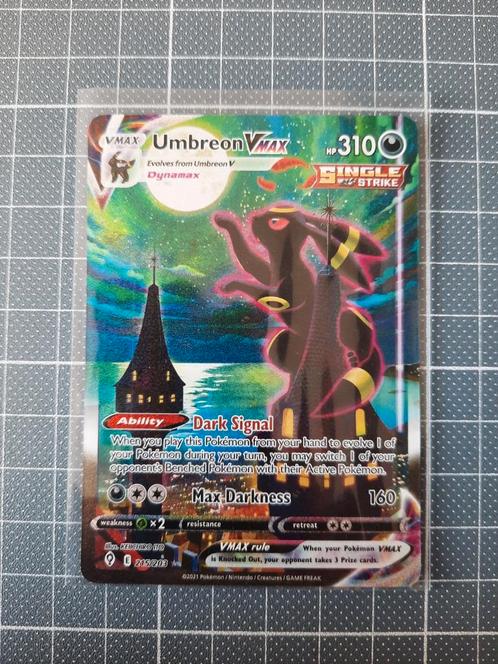 Umbreon vmax evolving skies holo, Hobby en Vrije tijd, Verzamelkaartspellen | Pokémon, Zo goed als nieuw, Ophalen of Verzenden
