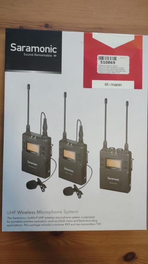 SARAMONIC UWMIC9 Kit 2 EMETEUR/ RECEPTEUR, Muziek en Instrumenten, Microfoons, Nieuw, Studiomicrofoon, Ophalen