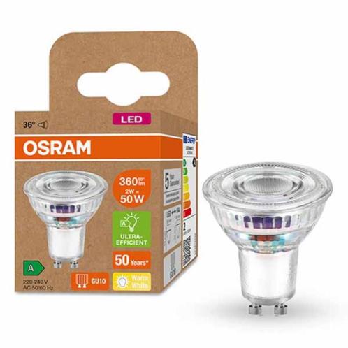 Osram LED ultra efficient / 2W / GU10 / 2700K / 36D, Huis en Inrichting, Lampen | Overige, Nieuw, Ophalen