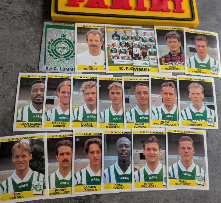 PANINI FOOTBALL 96 19 STICKERS 1996 FC LOMMEL VOETBAL, Hobby en Vrije tijd, Stickers en Plaatjes, Nieuw, Verzenden