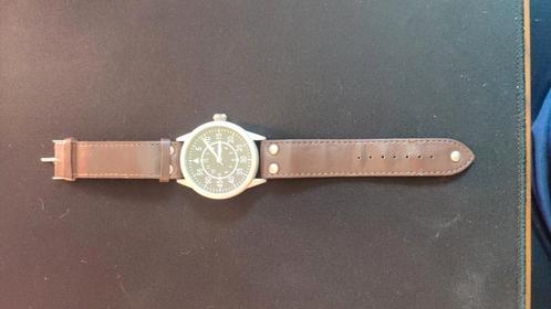 Mechanisch horloge in pilotenstijl (Flieger type B-dial, Handtassen en Accessoires, Horloges | Kinderen, Zo goed als nieuw, Ophalen of Verzenden