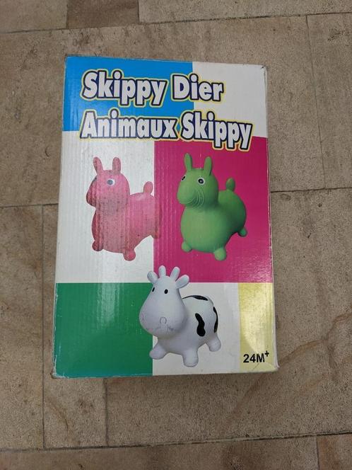 Groen Skippy Springdier voor kleuters, Kinderen en Baby's, Speelgoed | Buiten | Opblaasfiguren, Gebruikt, Ophalen of Verzenden