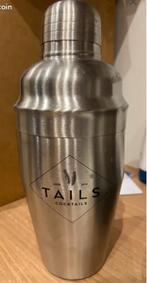 Tails shaker cocktail cobbler inox neuf, Ophalen of Verzenden, Nieuw