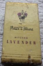 VINTAGE Potter & Moore "Mitcham Lavande vers 1920-1930 renco, Bouteille de parfum, Comme neuf, Plein, Enlèvement ou Envoi