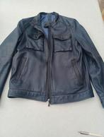 Lederen vest Massimo Dutti, Kleding | Heren, Jassen | Zomer, Ophalen of Verzenden, Zo goed als nieuw, Maat 48/50 (M), Blauw