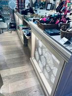 Winkelcontoir, Huis en Inrichting, Kasten | Vitrinekasten, Ophalen, Eikenhout, Met deur(en), Zo goed als nieuw