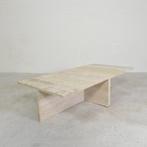 Set van 2 travertin salontafels, Up and Up, jaren 70, Antiek en Kunst, Verzenden