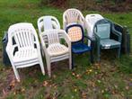 Plastic tuinstoelen, Ophalen, Gebruikt, Plastic