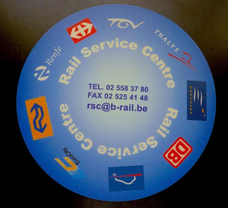 Muismat - SPOORWEGSERVICECENTRUM - NMBS, THALYS, TGV.., Verzamelen, Spoorwegen en Tram, Zo goed als nieuw, Trein, Overige typen