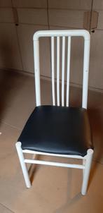 4 chaises en métal blanc, Maison & Meubles, Chaises, Quatre, Modern, Enlèvement, Utilisé