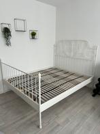 Bed 140x200, Huis en Inrichting, Slaapkamer | Bedden, Ophalen, Gebruikt, Wit, Tweepersoons