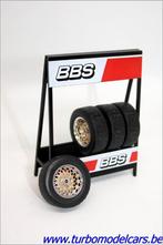 Wielset BBS Chrome/Goud 1/18 Ixo Models, Verzenden, Nieuw, Auto, Overige merken