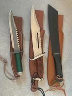 3 Rambo messen, Verzamelen, Militaria | Algemeen, Ophalen, Mes of Dolk