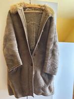 vintage kalfleren jas, Kleding | Dames, Jassen | Winter, Ophalen, Gedragen, Maat 38/40 (M), Beige