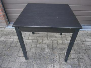 Table noire, bois massif,74/74 hauteur 74