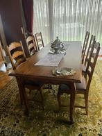 Salle à manger : table + 6 chaises, Maison & Meubles, Armoires | Vitrines, Chêne, Klassiek eiken kast, Enlèvement, Utilisé
