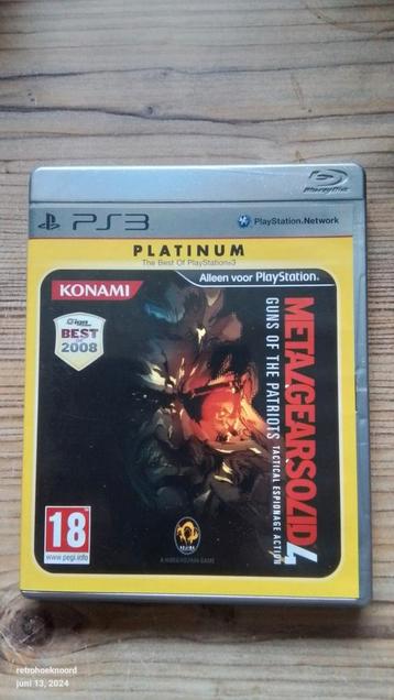 Ps3- Metal Gear Solid 4 Guns of the Patriots - Playstation 4