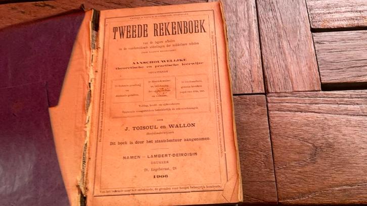 Tweede Rekenboek – 1906 – Oud schoolboek / antiek rekenboek, Antiek en Kunst, Antiek | Boeken en Manuscripten, Ophalen of Verzenden