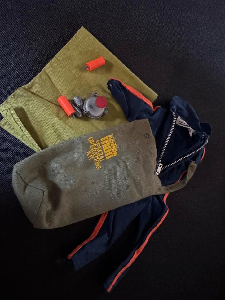 Set vintage Action Man accessoires, Kinderen en Baby's, Speelgoed | Poppen, Gebruikt, Overige typen, Ophalen of Verzenden