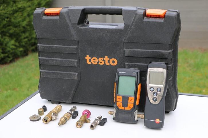 Testo 110 temperatuurmeter & Testo 552 Bluetooh gasdrukmeter, Doe-het-zelf en Bouw, Meetapparatuur, Zo goed als nieuw, Ophalen