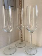 Schuimwijnglazen Champagne glazen Cava glazen (3st), Overige typen, Gebruikt, Ophalen