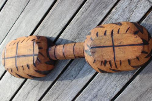 oud Afrikaans object houten container, Antiek en Kunst, Kunst | Niet-Westerse kunst, Ophalen of Verzenden