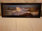 zeezicht achter glas omkaderd côte sauvage, Ophalen, Zo goed als nieuw, 75 tot 100 cm, Foto of Poster