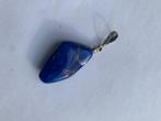 Lapis lazuli edelsteen hanger met zilver, Ophalen of Verzenden