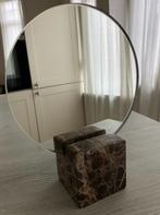 Spiegel met een marmeren voet, Neuf, Enlèvement ou Envoi, Moins de 100 cm, Rond
