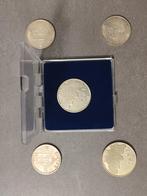 Lot 5 pieces Argent poids total pieces 103 grammes, Timbres & Monnaies, Enlèvement ou Envoi, Argent