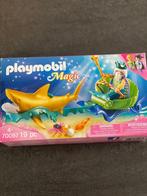 Playmobil Magic set 70097 Koning der zeeën met haaienkoets, Comme neuf, Ensemble complet, Enlèvement ou Envoi