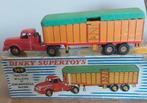 DINKY TOY 36B TRACTEUR WILLEME ET SEMI REMORQUE BACHEE, Enlèvement ou Envoi, Utilisé, Bus ou Camion, Dinky Toys