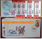 2006 9 postzegels..GIRO ITALIA -P1-2-3-1 FDC -, Ophalen of Verzenden