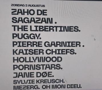 2 billets Ronquières Festival le dimanche 3 août