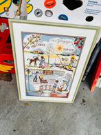 naaidoek de 4 sezoein in kader, Hobby en Vrije tijd, Borduren en Borduurmachines, Ophalen, Zo goed als nieuw