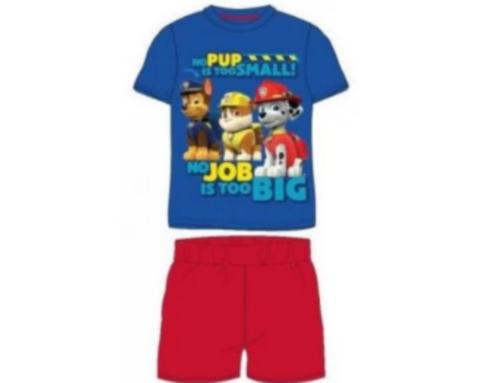 Paw Patrol Shortama - Blauw/Rood - Maat 128, Kinderen en Baby's, Kinderkleding | Maat 128, Nieuw, Jongen, Setje, Ophalen of Verzenden