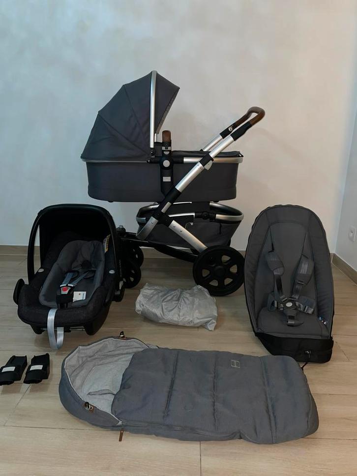 Joolz Geo 2 Gorgeous Grey kinderwagen 3-in-1 Set, Kinderen en Baby's, Buggy's, Zo goed als nieuw, Maxi-Cosi, Regenhoes, Verstelbare rugleuning