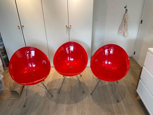 Eros (S) By Kartell design stoelen - Set 3st., Huis en Inrichting, Stoelen, Ophalen