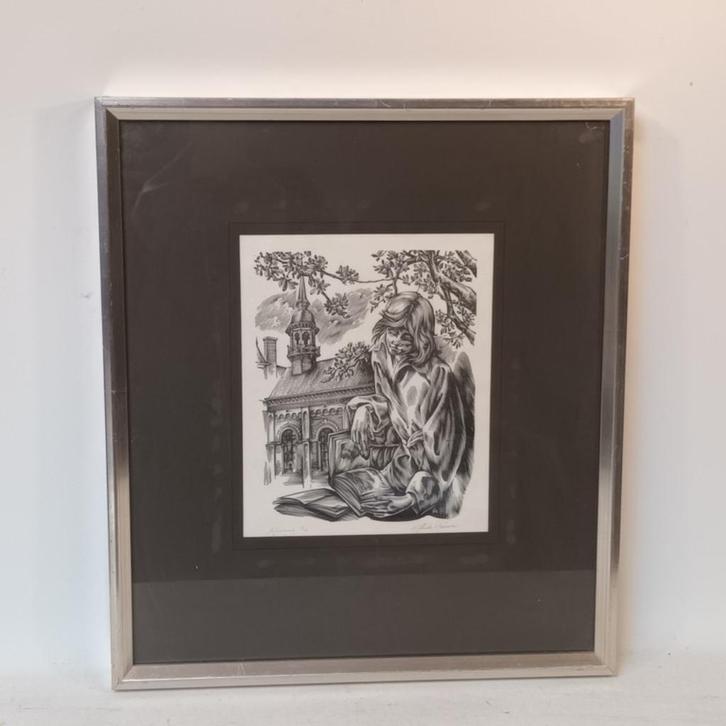 Guido Mariman (1948) - houtgravure, Antiek en Kunst, Kunst | Etsen en Gravures, Ophalen of Verzenden